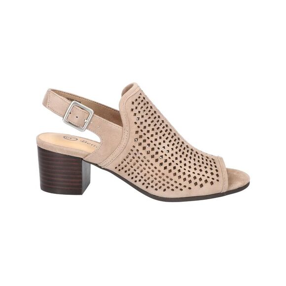 BELLA VITA Womens Beige Padded Amara Round Toe Block Heel Sandals 10 WW - Picture 3 of 4